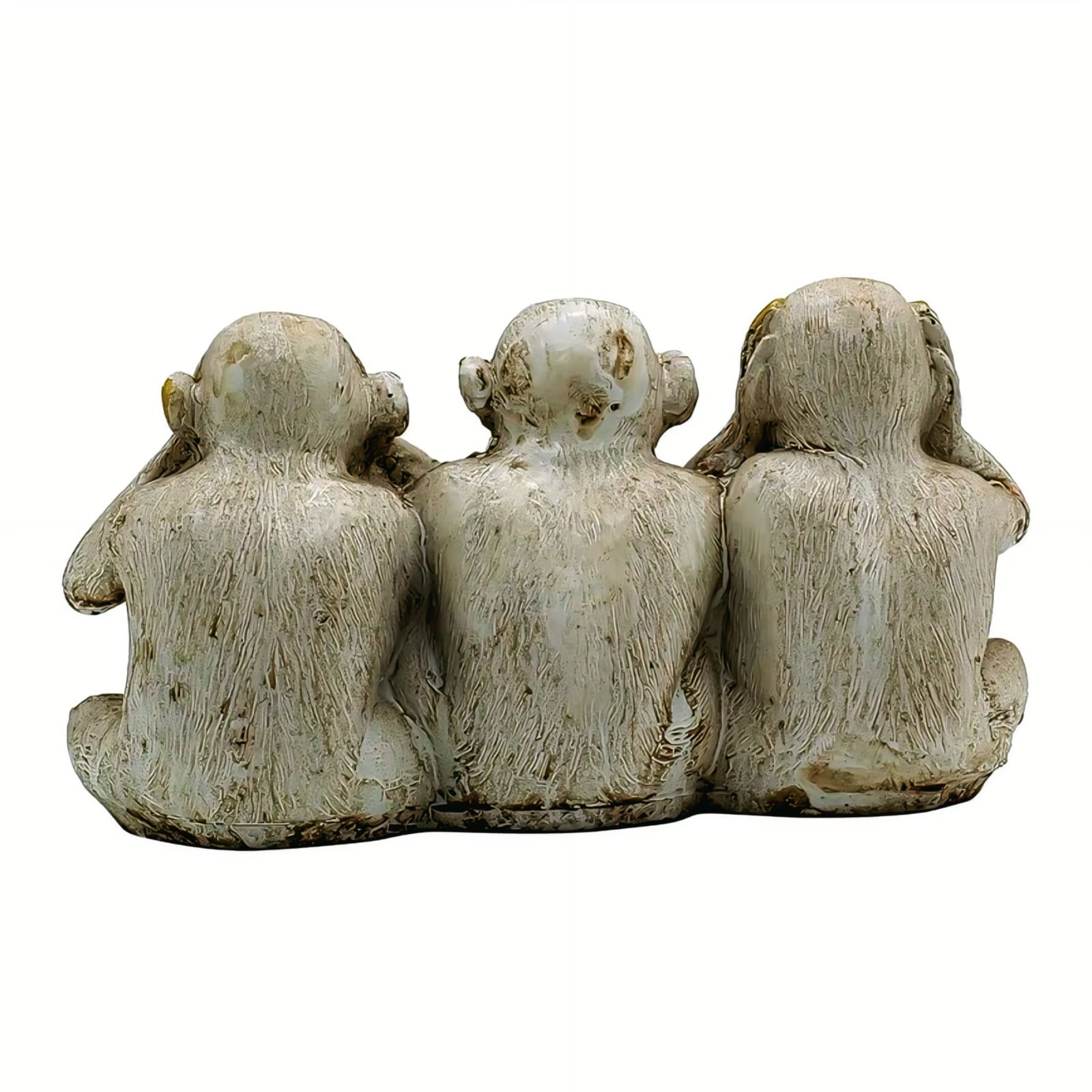 Three Wise Monkeys Statue: Golden Accent Figurine #4