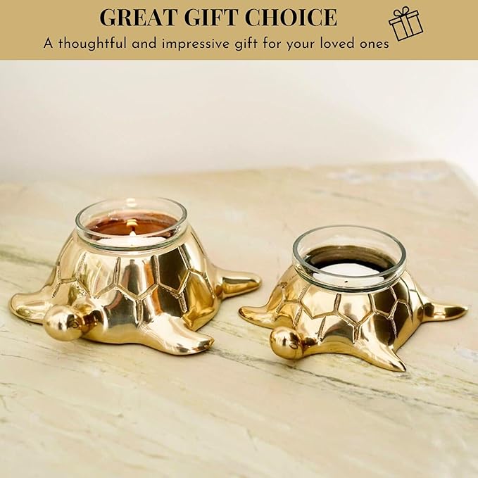 Brass Finish Metal Monkey Candle Holder: Quirky Home Decor #3